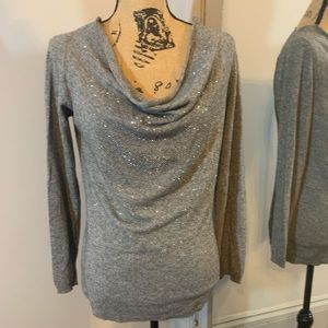 Milly Sequined Cowel Neck Sweater